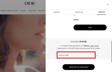 Dior promo codes 2024